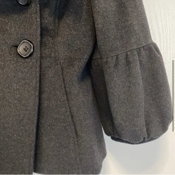 BEBE Pea Coat - Dark Gray - Size Large - Picture 3 of 6